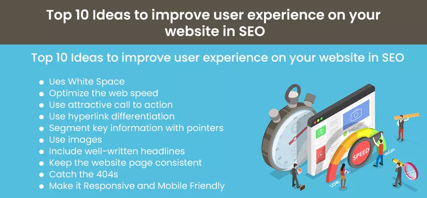 Top 10 Ideas to improve user experience on your website in SEO